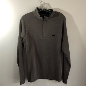 Levi Strauss Gray Half Zip Sweater